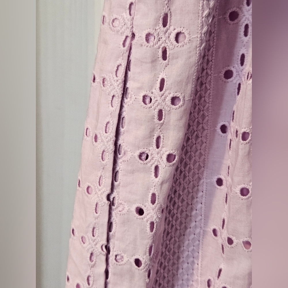 NWT J.Crew Lavender Eyelet Dress - Picture 8 of 9